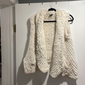 womens fur vest size S